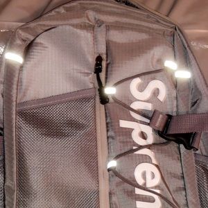 grey supreme bag